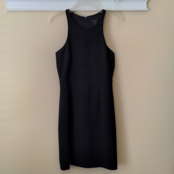 J.Crew Crepe Black Racerback Dress with Pockets - 2 - Picture 2 of 4